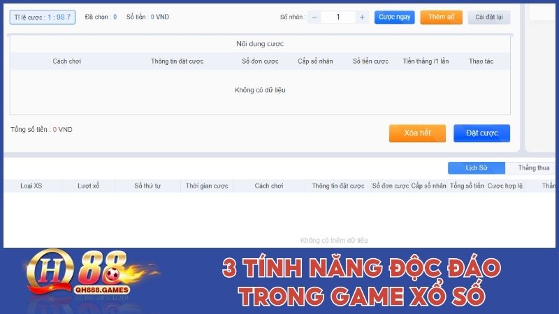 3 tính năng độc đáo trong game xổ số