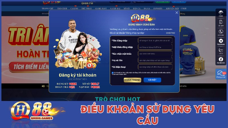 Điều khoản và và điều luật quy định