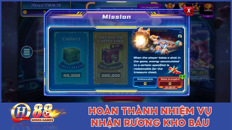 Hoàn thành nhiệm vụ sẽ giúp bạn nhận rương kho báu