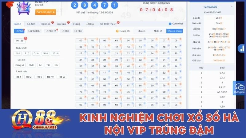 Kinh nghiệm chơi Xổ số Hà Nội Vip trúng đậm