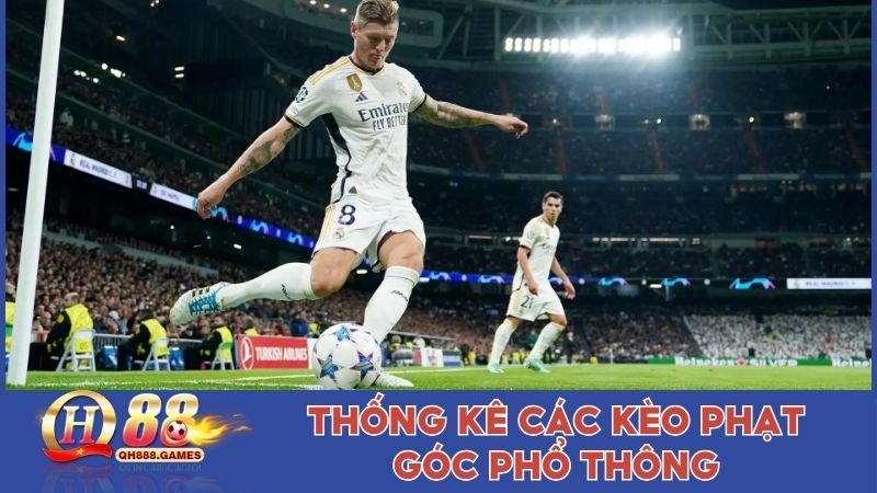 Thống kê các kèo phạt góc phổ thông